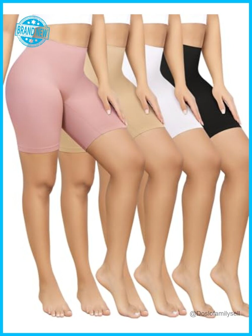 Seamless Slip Shorts Anti Chafing Under Dress Biker Shorts